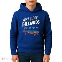 Why I Lose At Billiards Pool Player Billiard Snooker Kids Hoodie thumb 4