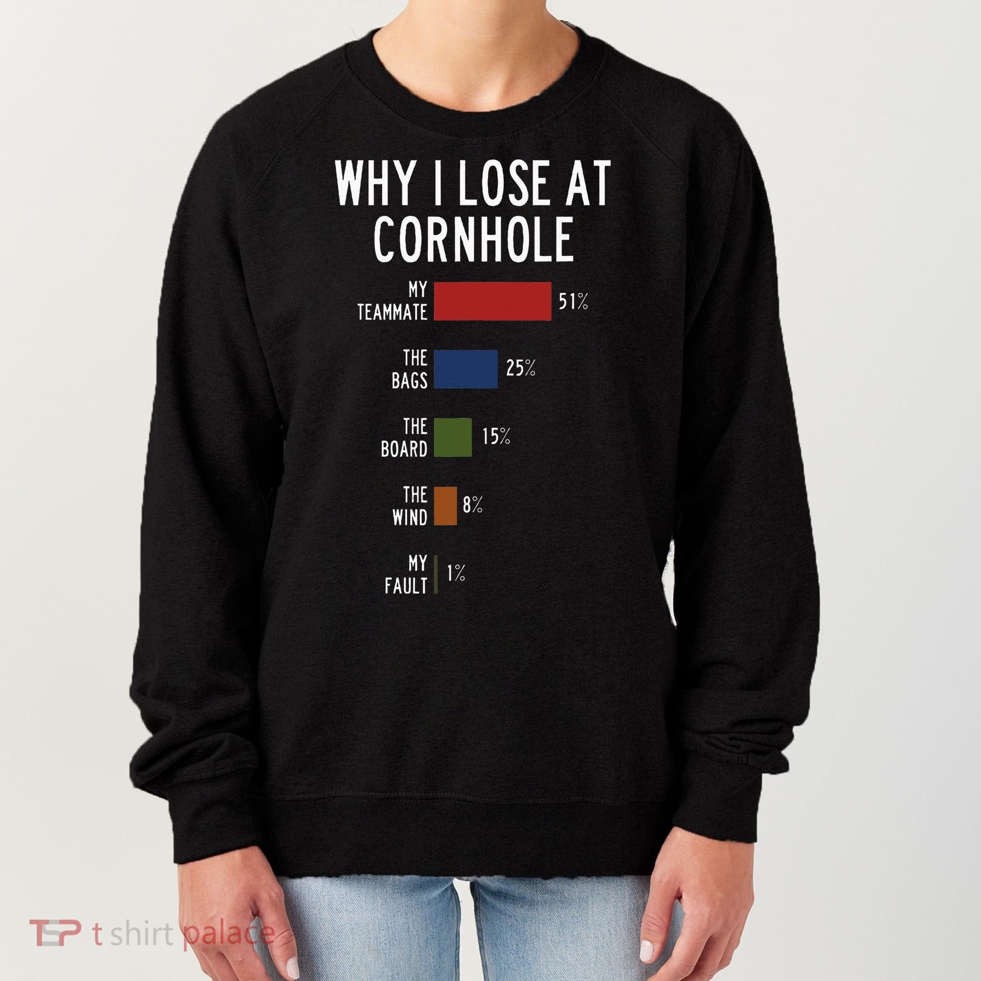 Why I Lose At Cornhole Women's Sweatshirt