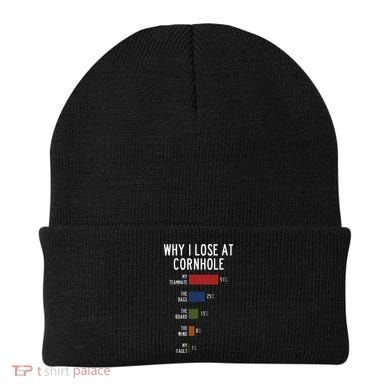 Why I Lose At Cornhole Beanie