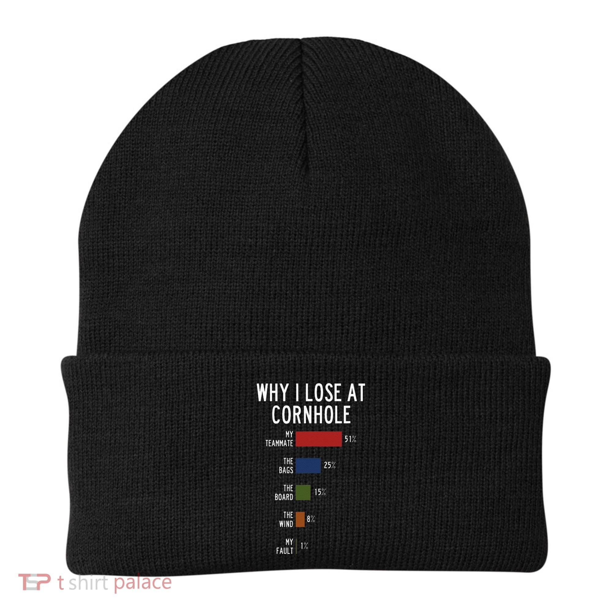 Why I Lose At Cornhole Beanie