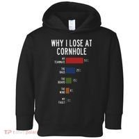 Why I Lose At Cornhole Toddler Hoodie thumb 0