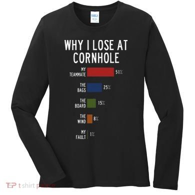 Why I Lose At Cornhole Women's Long Sleeve Shirt