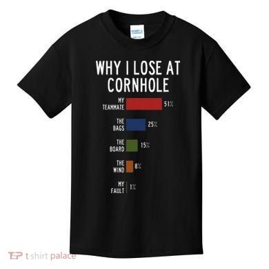 Why I Lose At Cornhole Kids T-Shirt