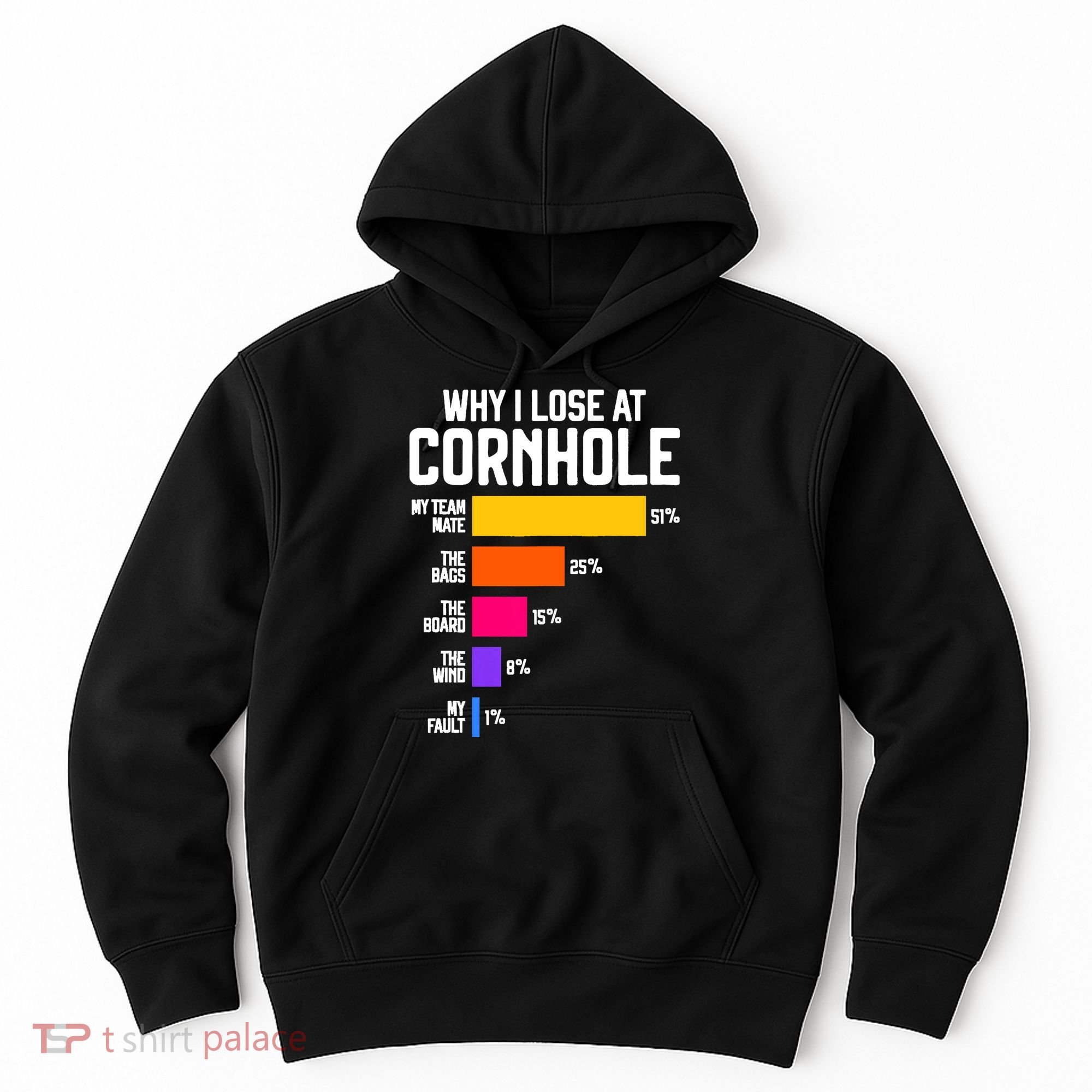Why I Lose At Cornhole Humor Toss Like A Boss Hoodie