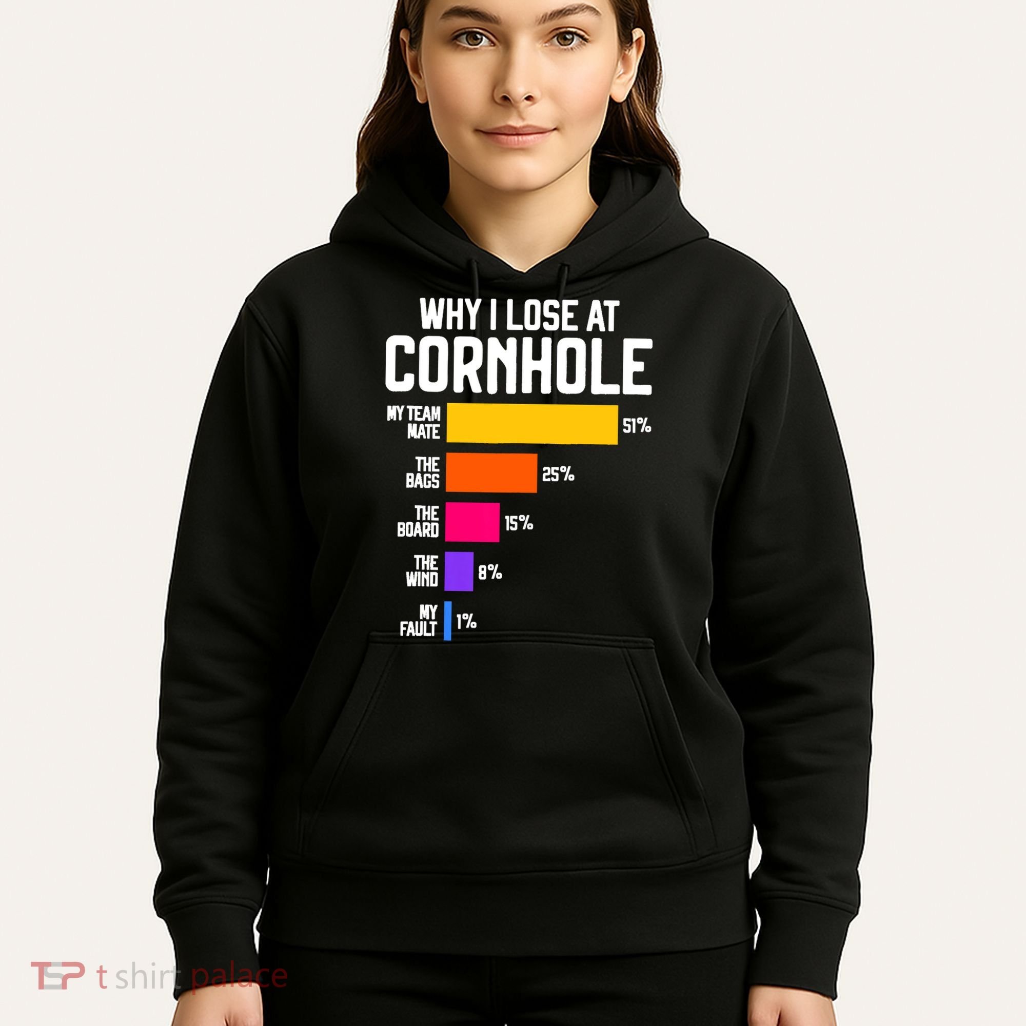 Why I Lose At Cornhole Humor Toss Like A Boss Hoodie