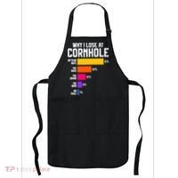 Why I Lose At Cornhole Humor Toss Like A Boss Apron thumb 0