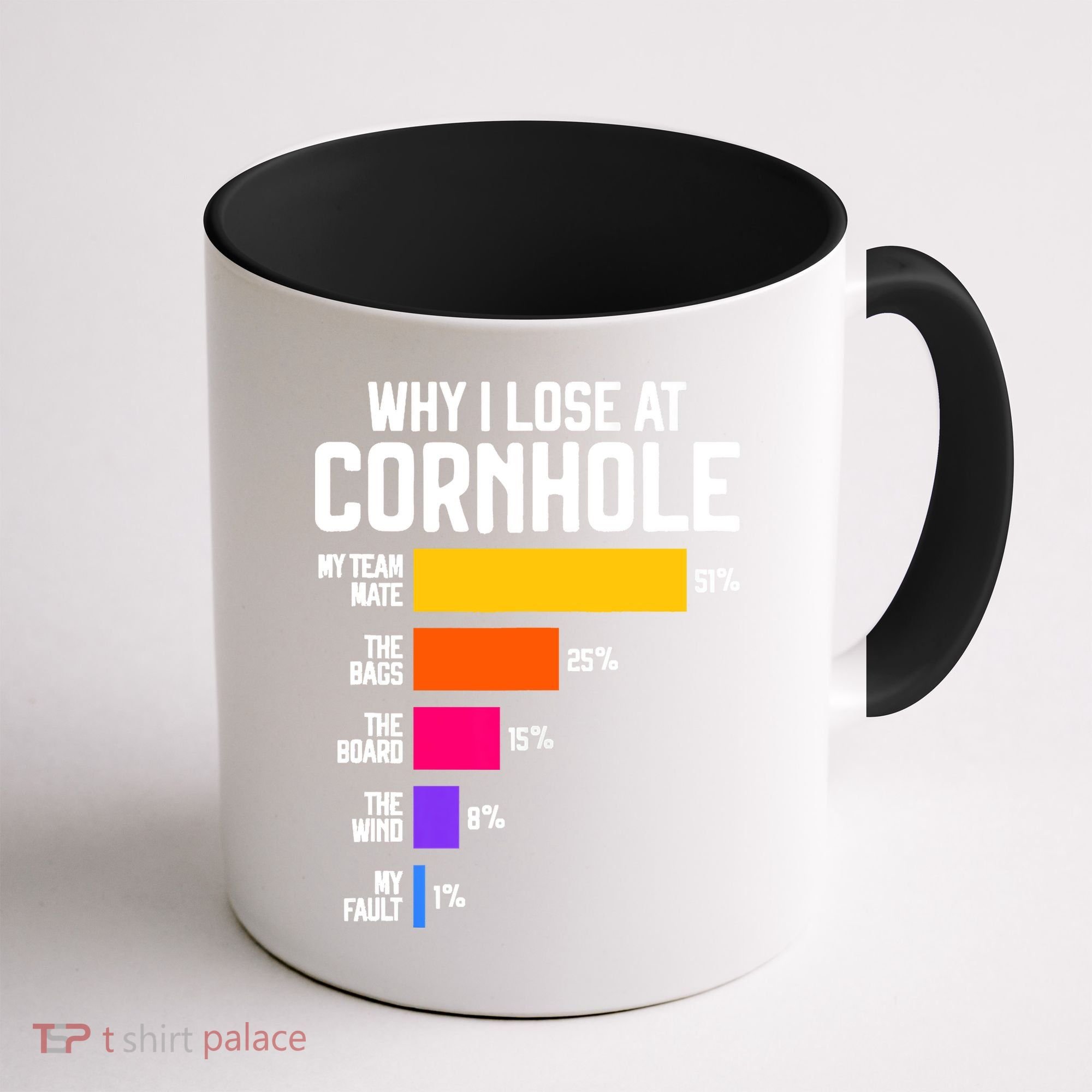 Why I Lose At Cornhole Humor Toss Like A Boss Coffee Mug