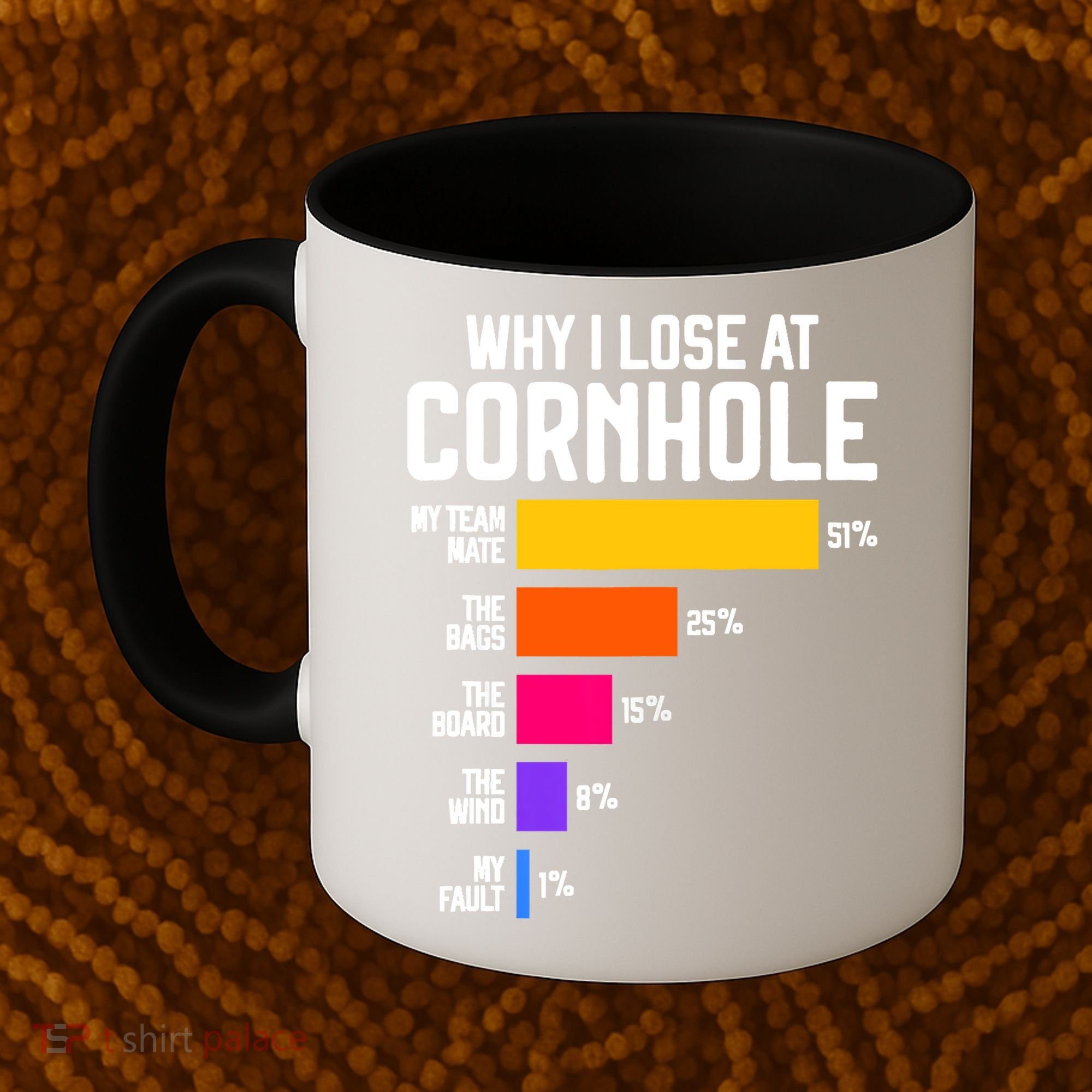 Why I Lose At Cornhole Humor Toss Like A Boss Coffee Mug