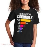 Why I Lose At Cornhole Humor Toss Like A Boss Kids T-Shirt thumb 2