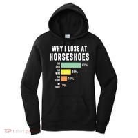 Why I Lose At Horseshoes, Funny Horseshoe Pitching Women's Hoodie thumb 0