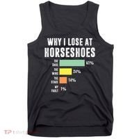 Why I Lose At Horseshoes, Funny Horseshoe Pitching Tank Top thumb 0