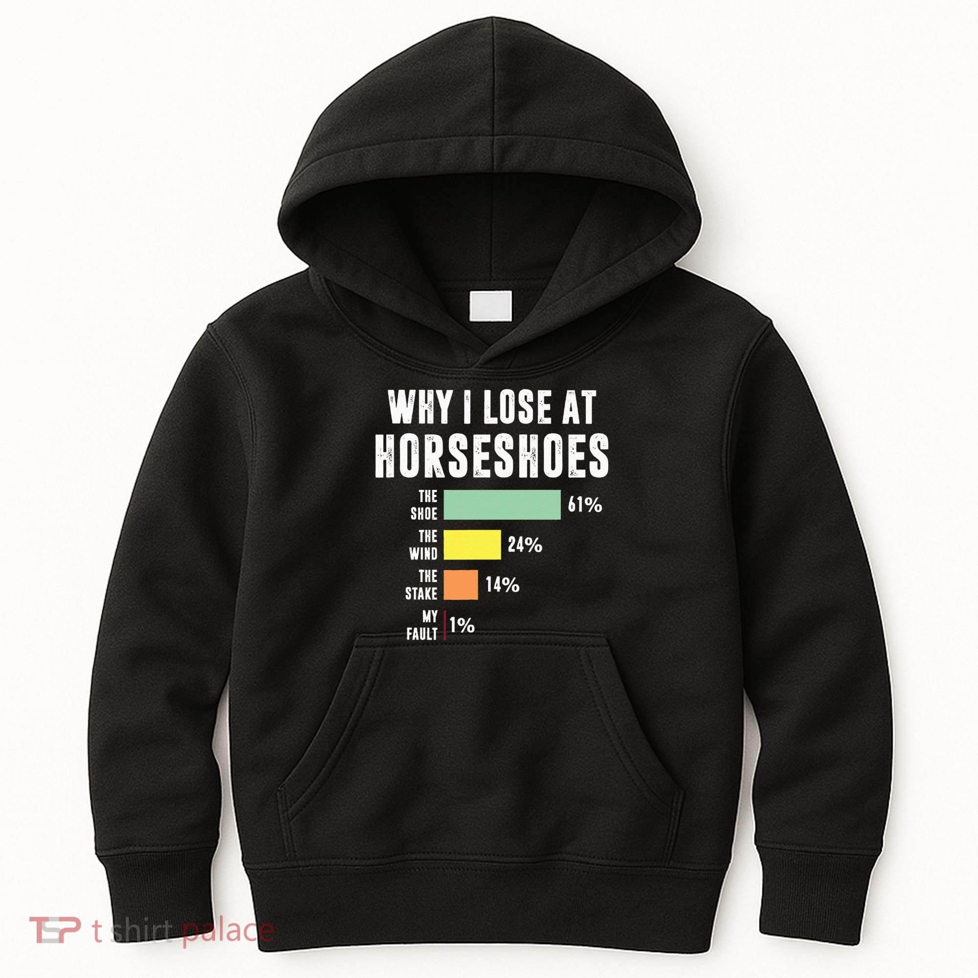 Why I Lose At Horseshoes, Funny Horseshoe Pitching Kids Hoodie