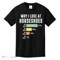 Why I Lose At Horseshoes, Funny Horseshoe Pitching Kids T-Shirt thumb 0