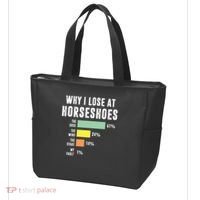 Why I Lose At Horseshoes, Funny Horseshoe Pitching Tote Bag thumb 3