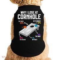 Why I Lose At Cornhole Humor Toss Like A Boss Doggie Tank thumb 0