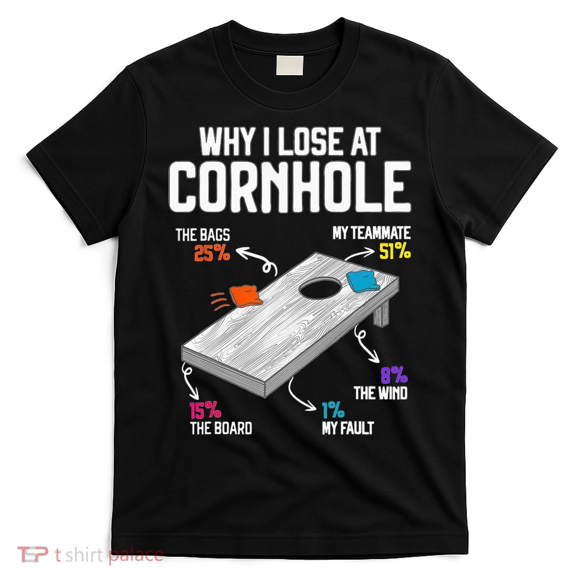 Why I Lose At Cornhole Humor Toss Like A Boss T-Shirt