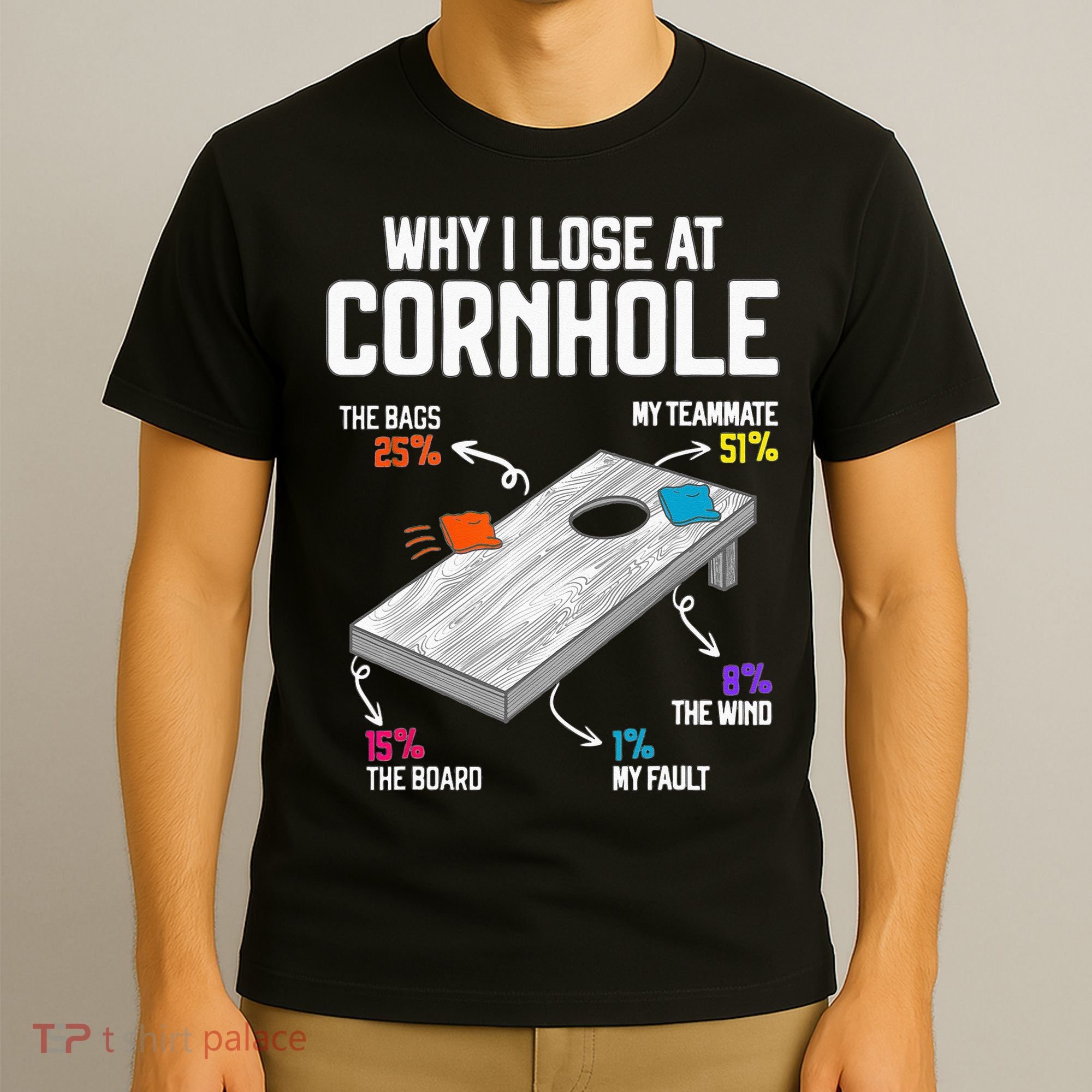 Why I Lose At Cornhole Humor Toss Like A Boss T-Shirt