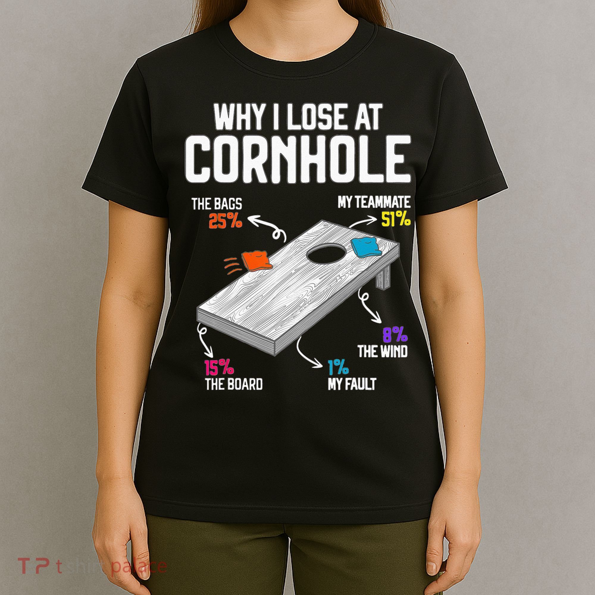 Why I Lose At Cornhole Humor Toss Like A Boss T-Shirt