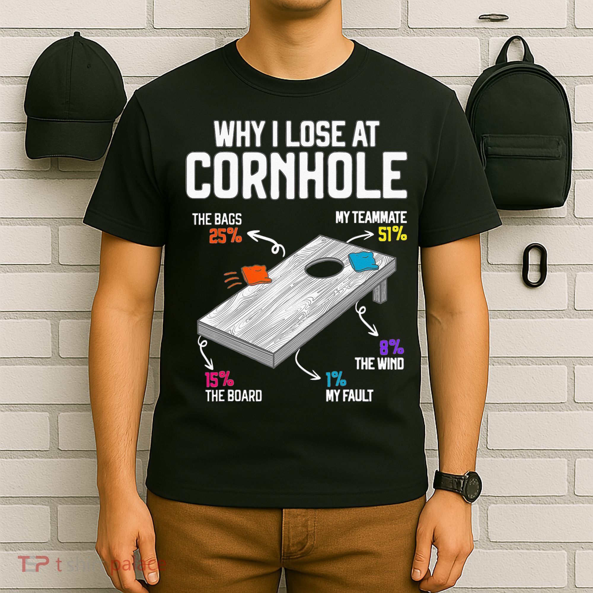 Why I Lose At Cornhole Humor Toss Like A Boss T-Shirt