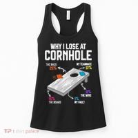Why I Lose At Cornhole Humor Toss Like A Boss Women's Tank Top thumb 0