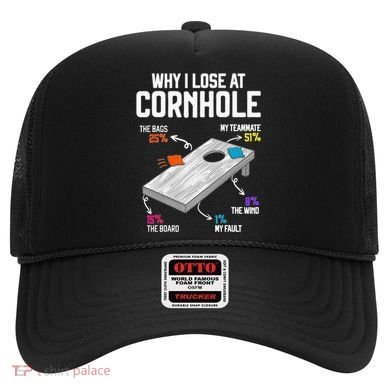 Why I Lose At Cornhole Humor Toss Like A Boss Hat