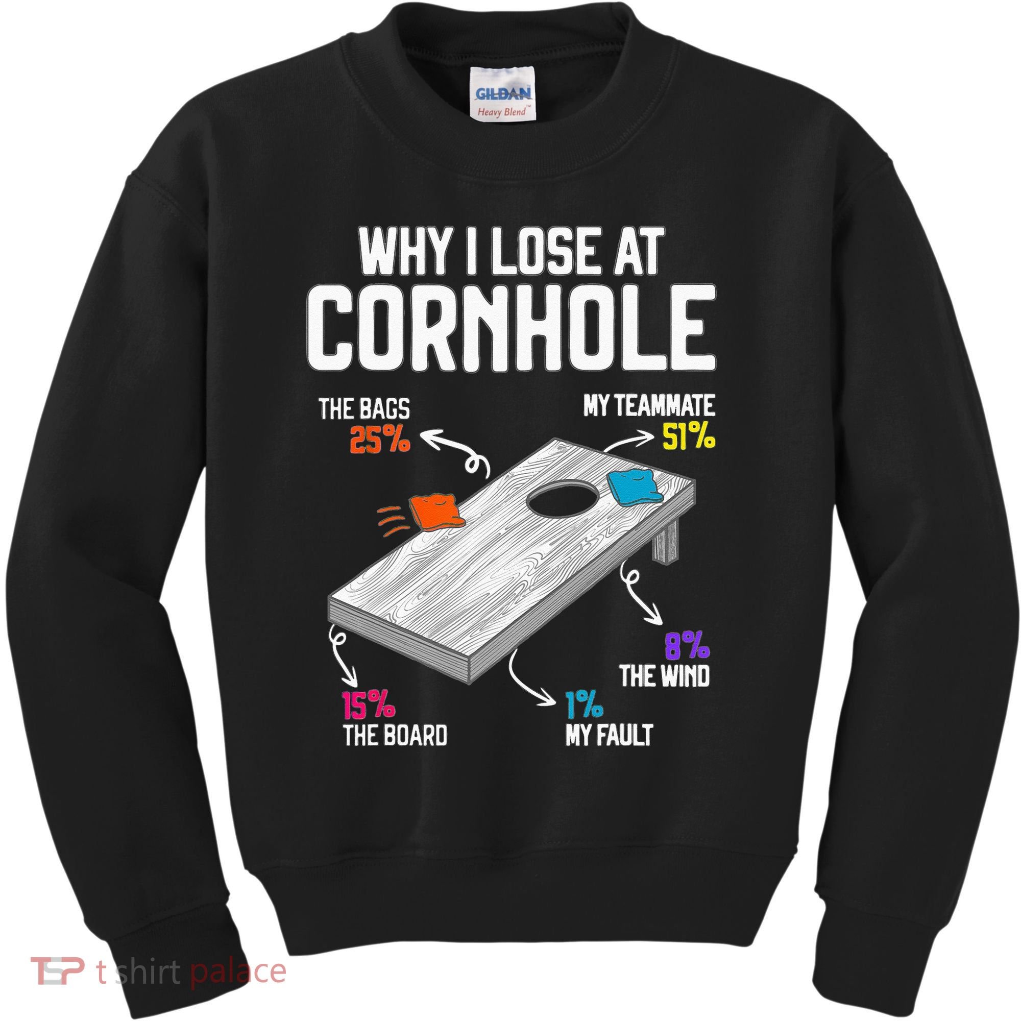 Why I Lose At Cornhole Humor Toss Like A Boss Kids Sweatshirt