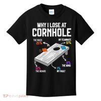 Why I Lose At Cornhole Humor Toss Like A Boss Kids T-Shirt thumb 0