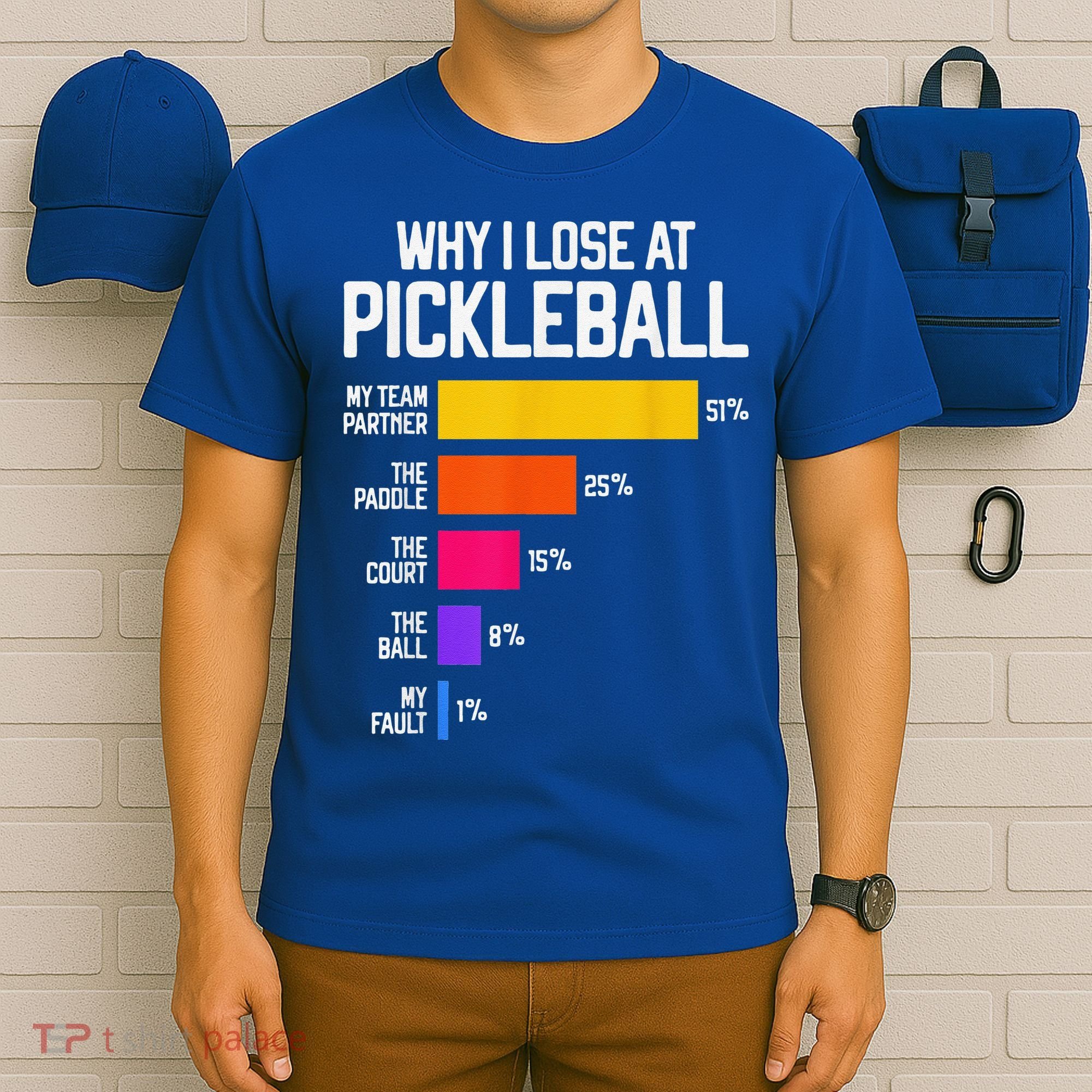 Why I Lose At Pickleball Humor Funny Pickleballers T-Shirt