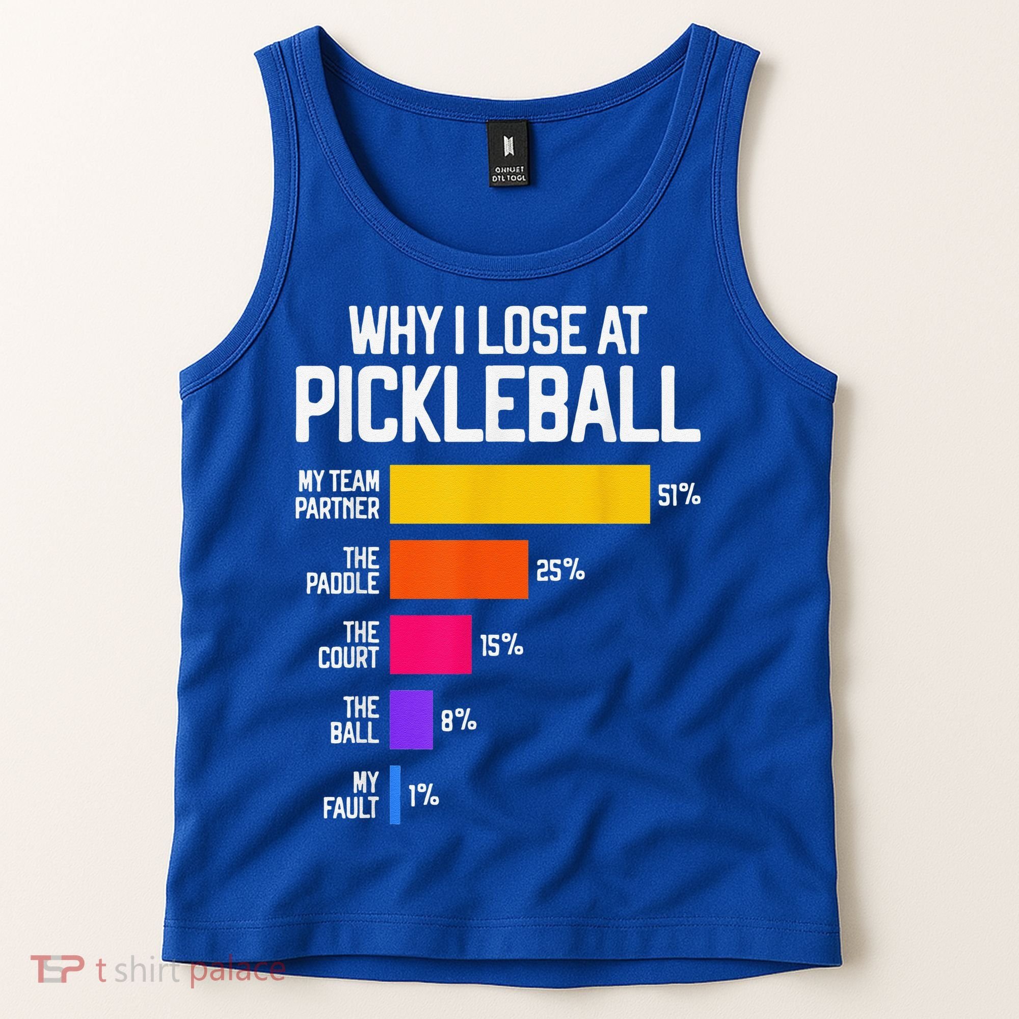Why I Lose At Pickleball Humor Funny Pickleballers Tank Top