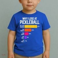 Why I Lose At Pickleball Humor Funny Pickleballers Toddler T-Shirt thumb 2