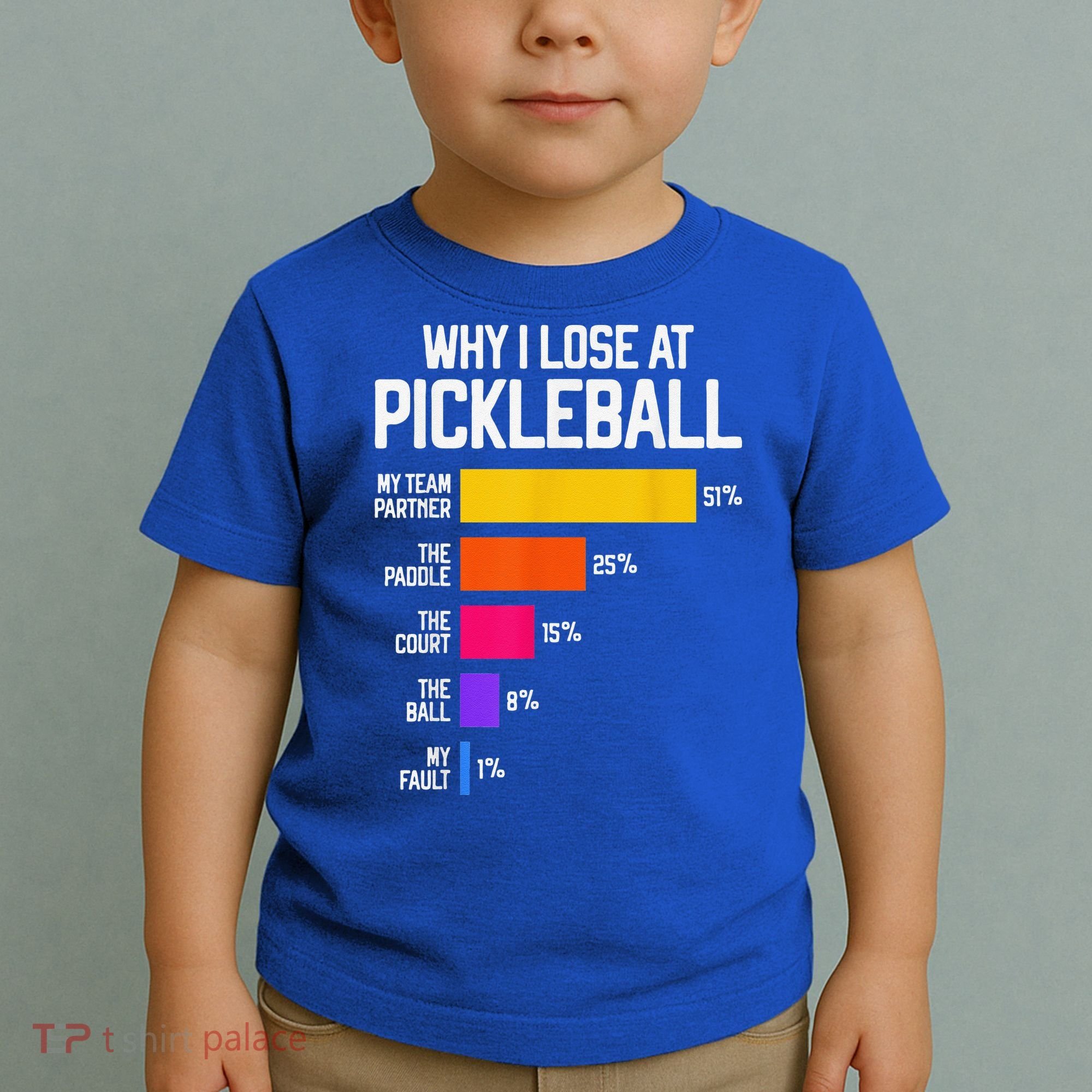 Why I Lose At Pickleball Humor Funny Pickleballers Toddler T-Shirt