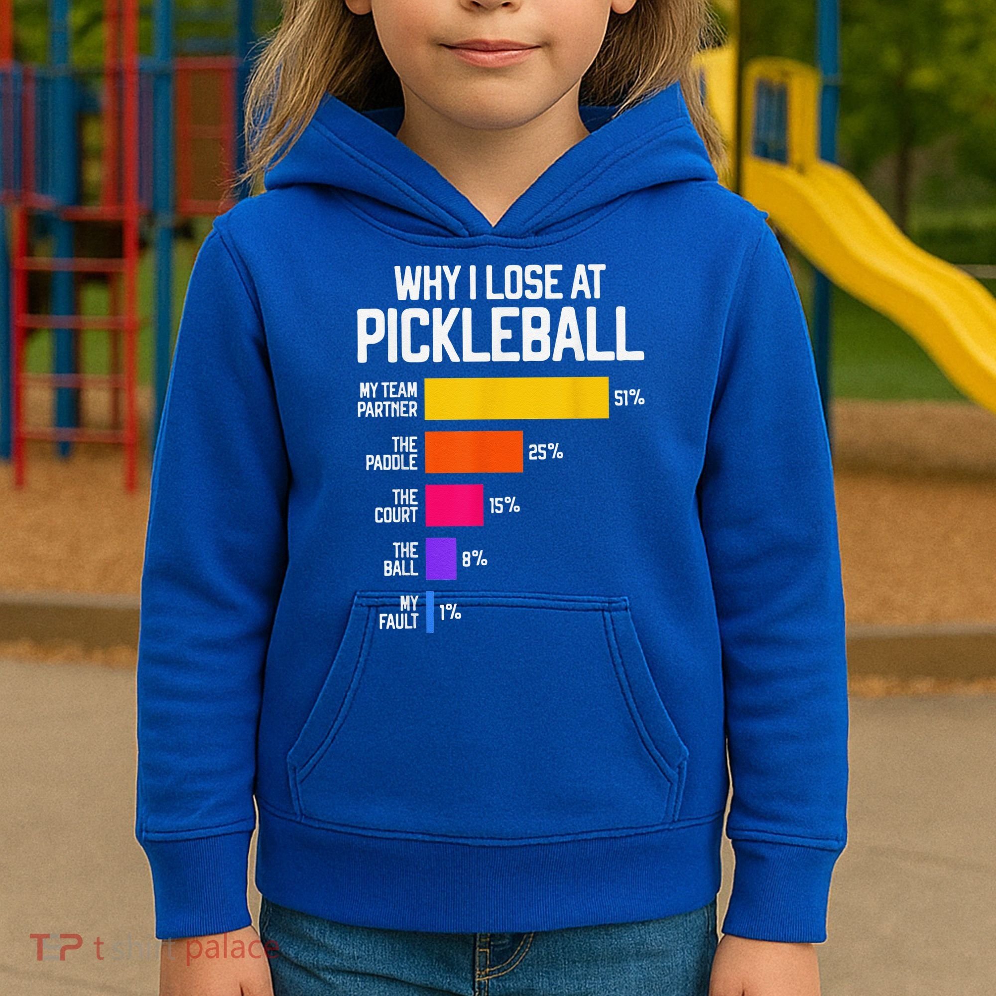 Why I Lose At Pickleball Humor Funny Pickleballers Kids Hoodie