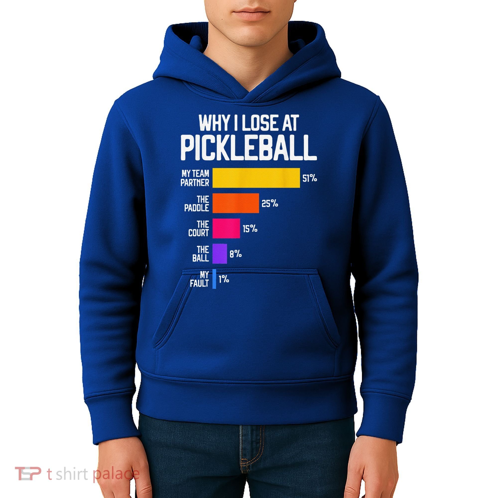 Why I Lose At Pickleball Humor Funny Pickleballers Kids Hoodie