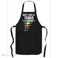Why I Lose At Tennis Funny Tennis Player Apron thumb 0