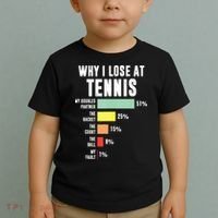 Why I Lose At Tennis Funny Tennis Player Toddler T-Shirt thumb 2