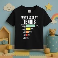 Why I Lose At Tennis Funny Tennis Player Toddler T-Shirt thumb 3