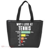 Why I Lose At Tennis Funny Tennis Player Tote Bag thumb 0