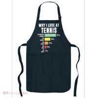 Why I Lose At Tennis, Funny Tennis Player Apron thumb 0