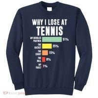 Why I Lose At Tennis, Funny Tennis Player Sweatshirt thumb 0