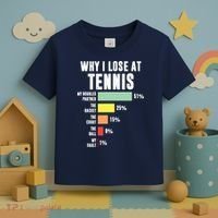 Why I Lose At Tennis, Funny Tennis Player Toddler T-Shirt thumb 3