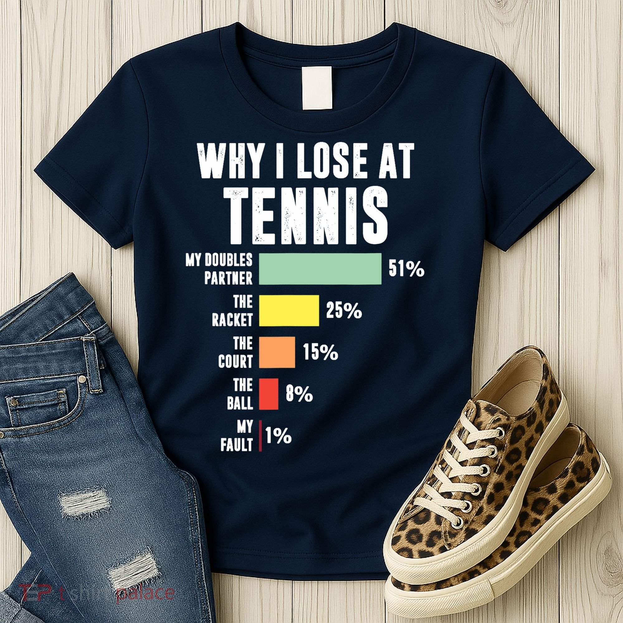 Why I Lose At Tennis, Funny Tennis Player Women's T-Shirt