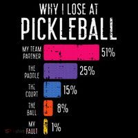 Why I Lose At Pickleball Funny Pickle Ball Women's Hoodie thumb 2