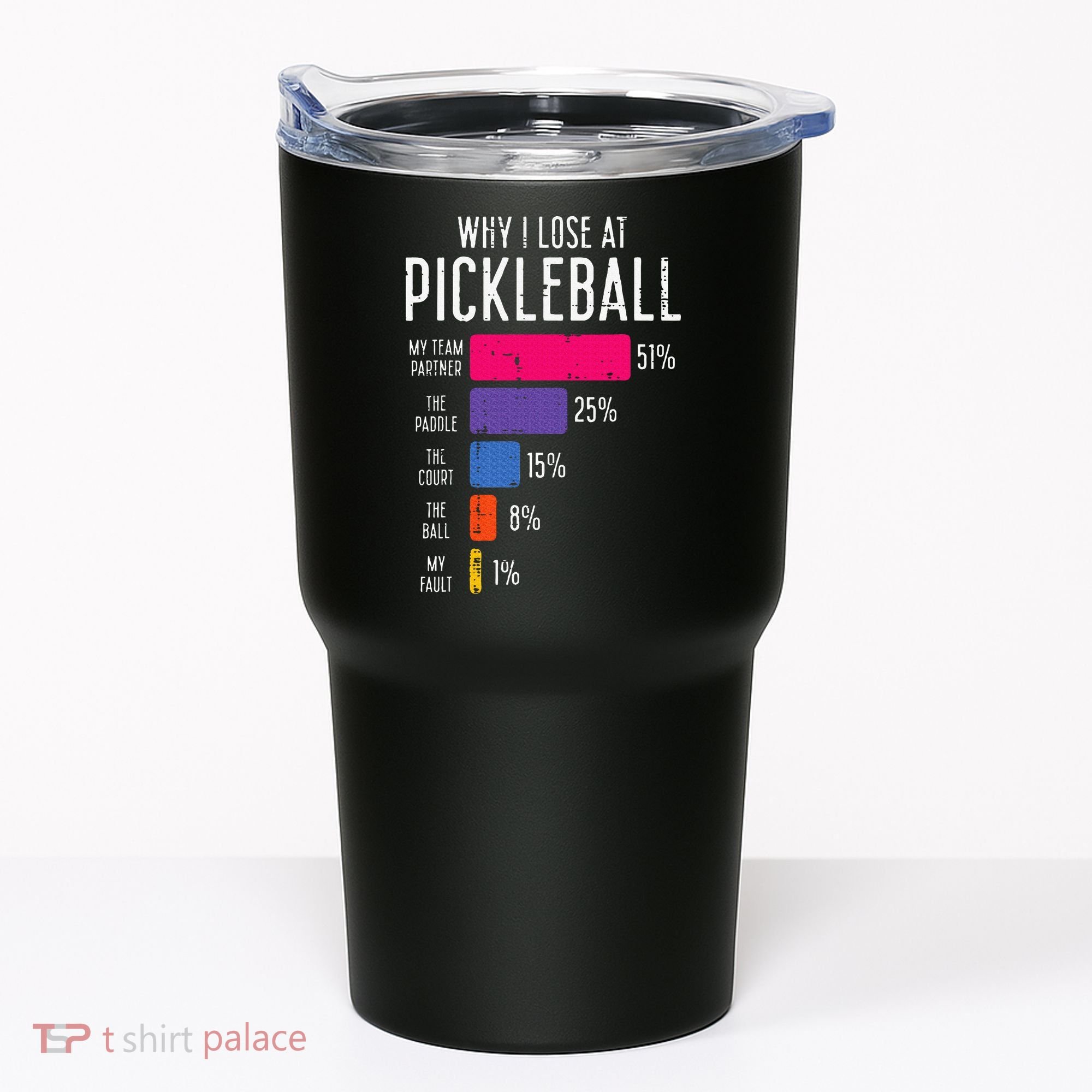 Why I Lose At Pickleball Funny Pickle Ball Tumbler