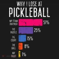 Why I Lose At Pickleball Funny Pickle Ball Baby Bodysuit thumb 2