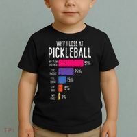 Why I Lose At Pickleball Funny Pickle Ball Toddler T-Shirt thumb 2