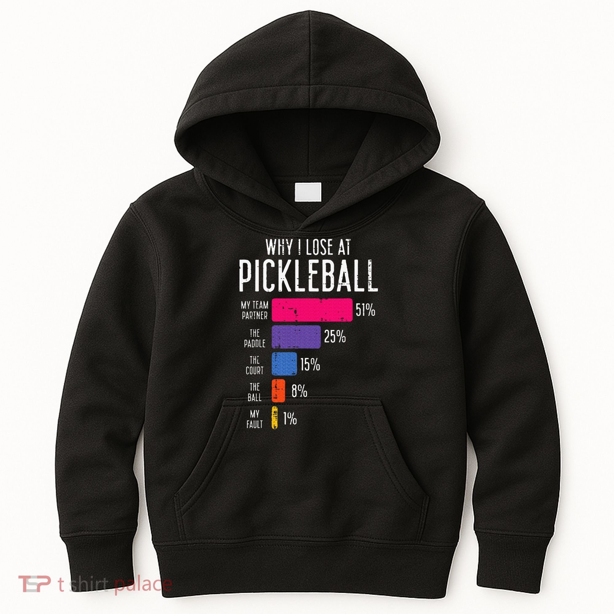 Why I Lose At Pickleball Funny Pickle Ball Kids Hoodie