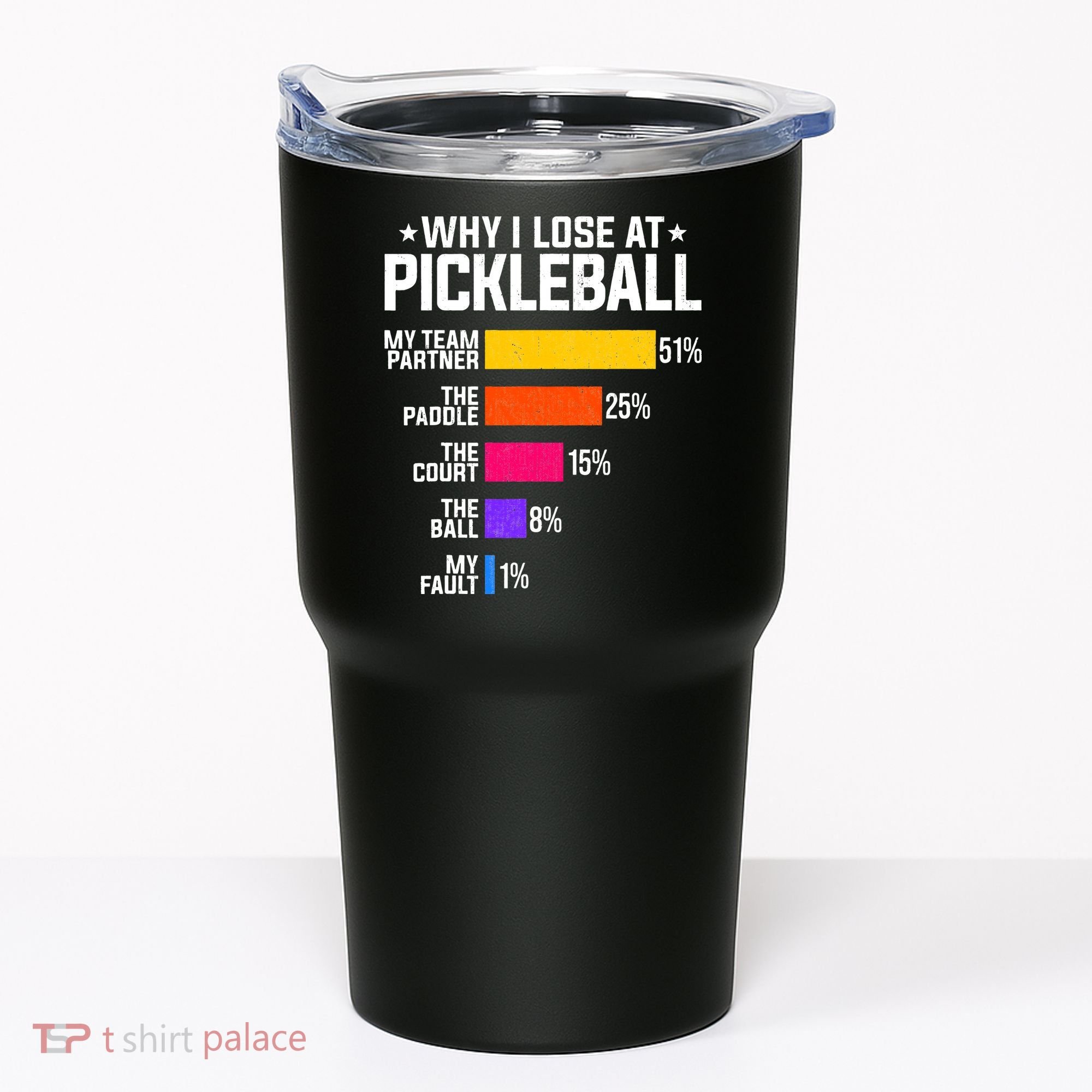 Why I Lose At Pickleball Humor Funny Pickleballers Tumbler