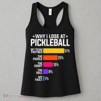 Why I Lose At Pickleball Humor Funny Pickleballers Women's Tank Top thumb 3