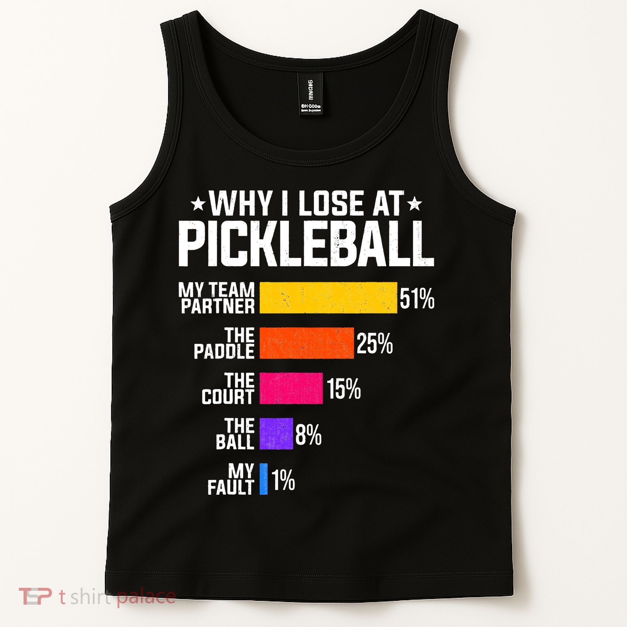 Why I Lose At Pickleball Humor Funny Pickleballers Tank Top