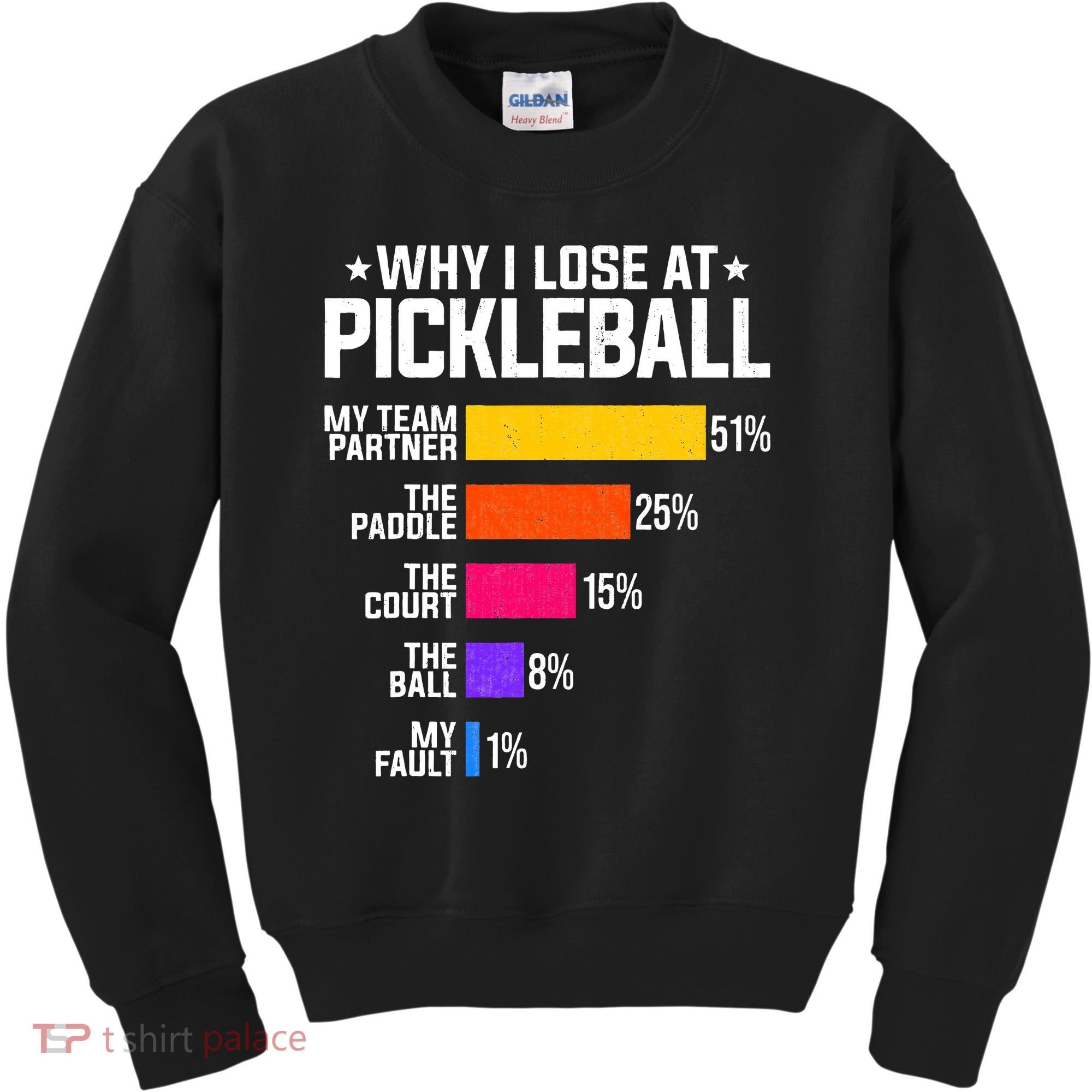 Why I Lose At Pickleball Humor Funny Pickleballers Kids Sweatshirt